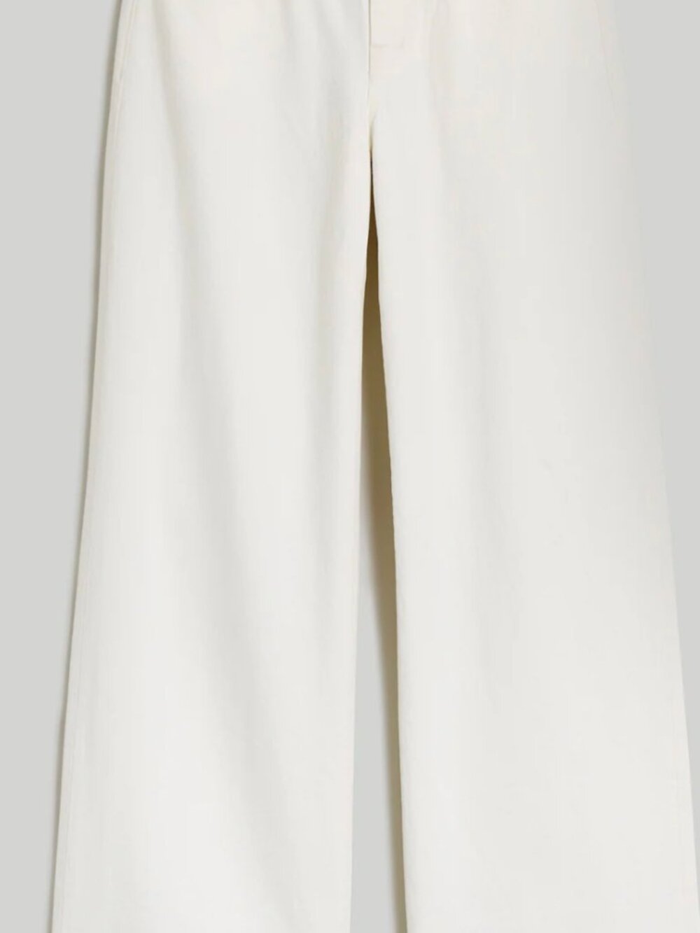 NWT:  Madwell low-rise super wide leg jeans in white (Size W33)